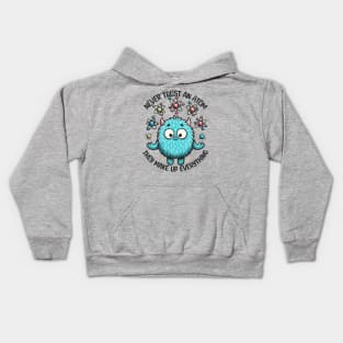 Never Trust An Atom Cute Monster Kids Hoodie